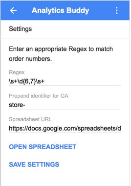 Analytics Buddy Regex